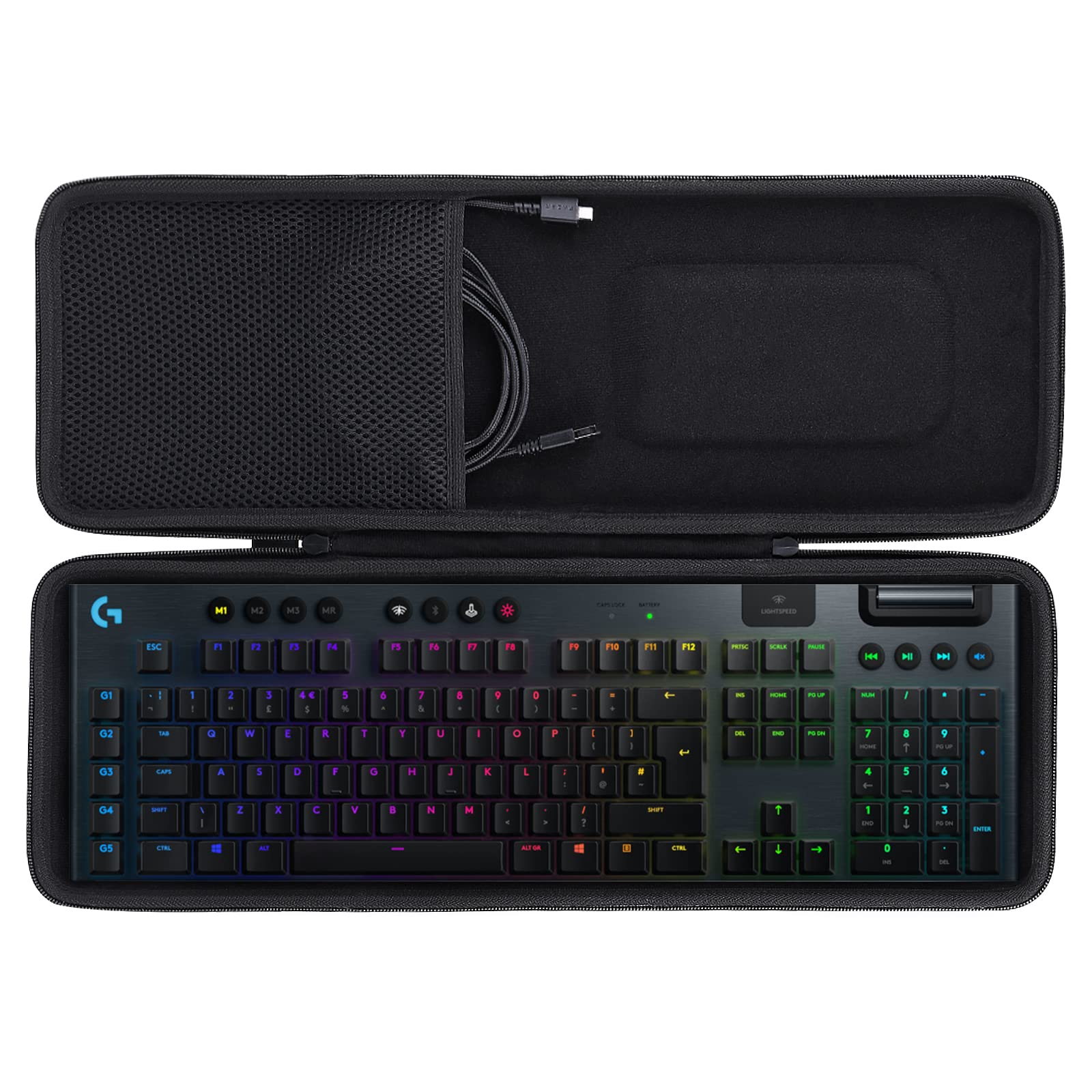 CO2CREA Hard Travel Case for Logitech G915 Pro TKL Lightspeed Mechanical Gaming Keyboard - Perfect for Travel & Storage