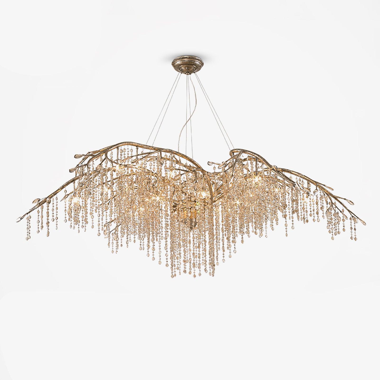 Elegant Autumn Twilight Chandelier - Vintage Crystal Ceiling Light Fixture for Dining Room, Bedroom & Living Room Decor