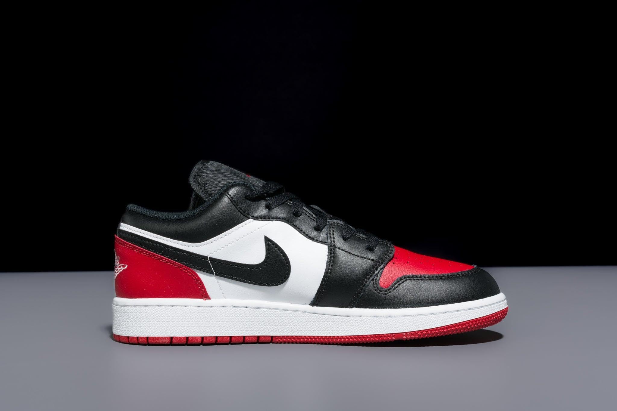 Jordan Boys Air Jordan 1 Low Sneakers - Big Kids Size | Comfortable & Stylish Basketball Shoes for School, Sports & Casual Wear