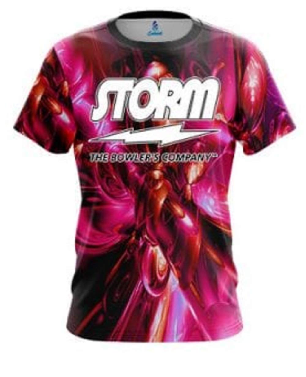 Storm Liquid Plasma Red Bowling Jersey - High Performance Bowling Shirt for Men & Women - Perfect for Tournaments & League Play