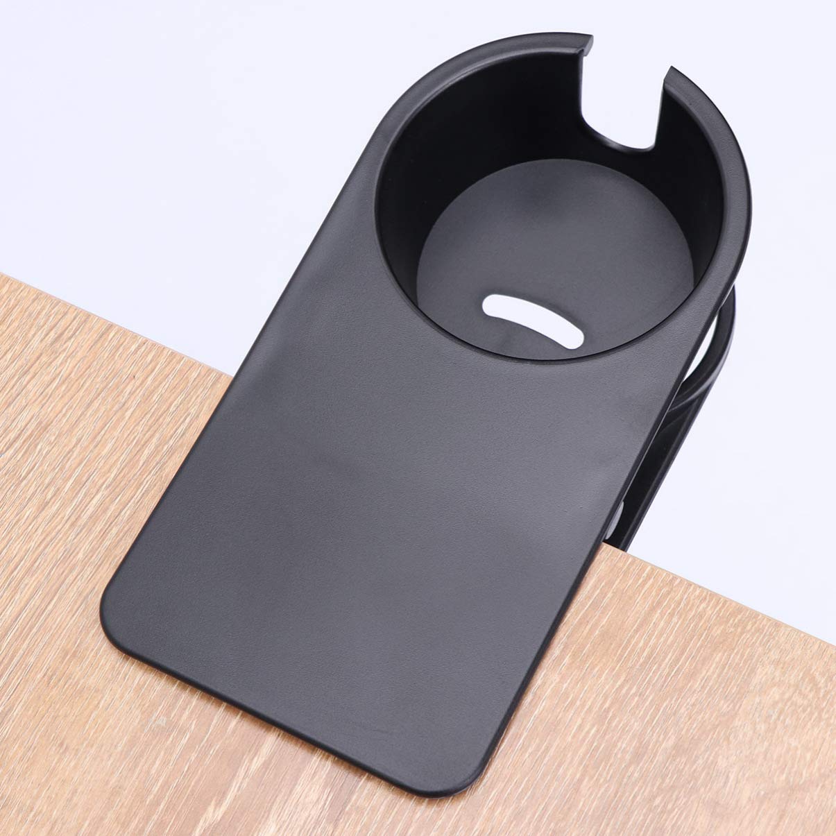 Desk Cup Holder - Adjustable Coffee Mug Stand with Clip for Coffee Cups, Drinking Glasses & Cans | Perfect for Office, Home & Car Use (2nd Gen Disc Clip Design)
