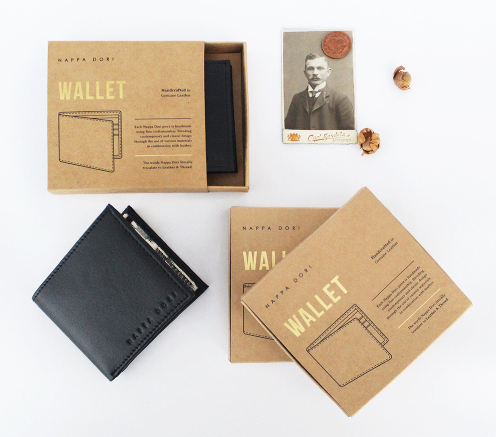 Stylish Gatsby Leather Wallet for Men - Slim RFID Blocking Bifold Wallet with Money Clip - Perfect for Everyday Use, Travel & Business