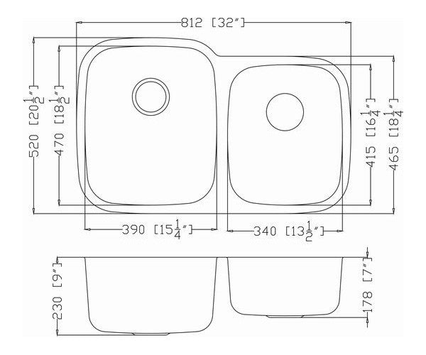 Premium 701L Stainless Steel Kitchen Sink - Heavy Duty 18 Gauge, Undermount/Drop-in, Brushed Finish for Modern Homes - Perfect for Cooking, Washing Dishes & Food Prep
