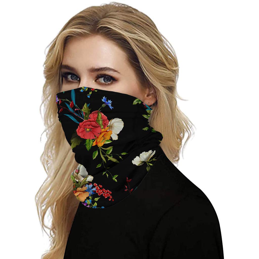 StyleV 12-in-1 Multifunctional Neck Gaiter - UV Protection Seamless Summer Scarf, Bandana & Headband for Cycling, Hiking & Outdoor Activities