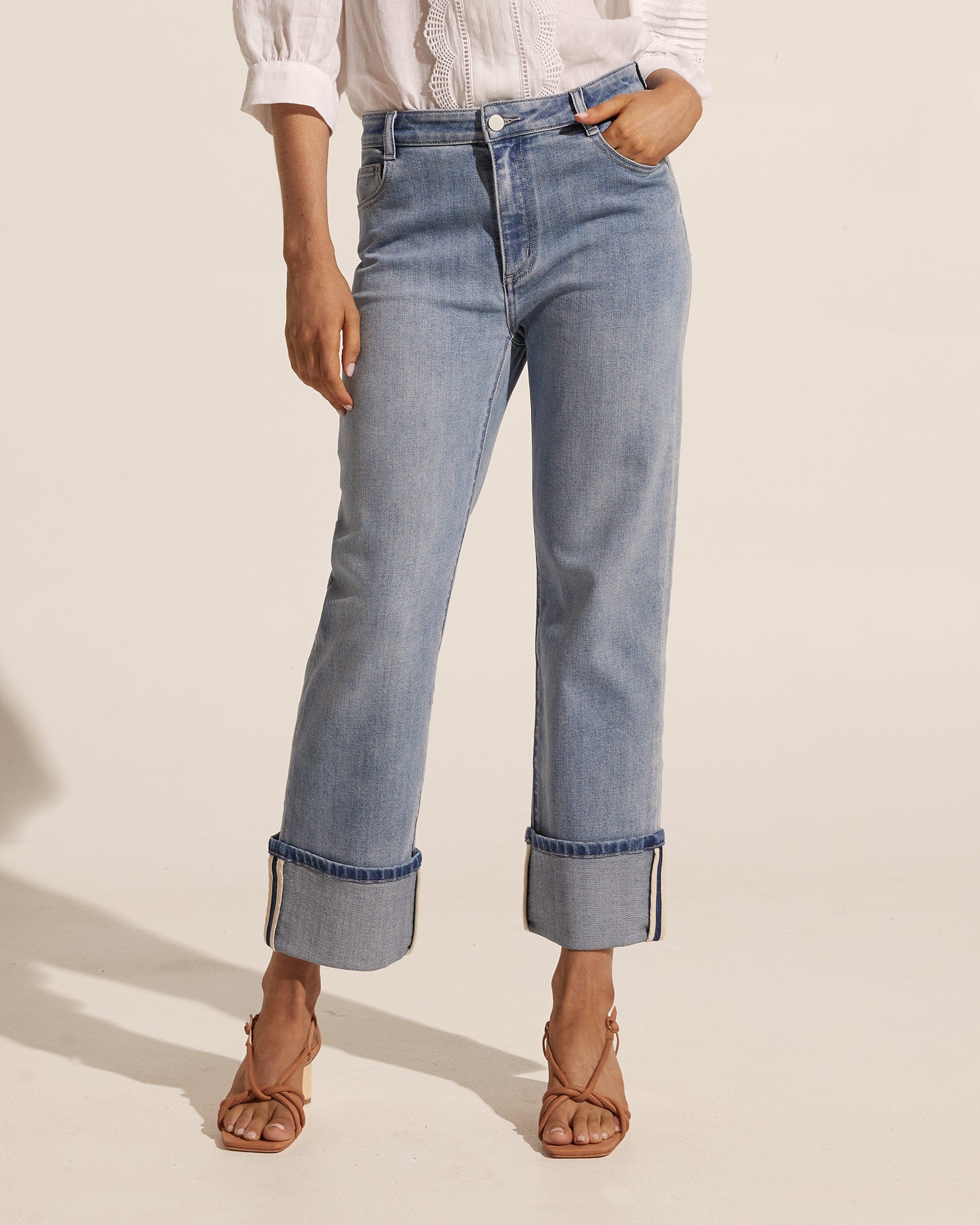 Zoe Kratzmann Women's High Waist Stretch Denim Journey Jeans - Perfect for Travel, Work & Casual Wear