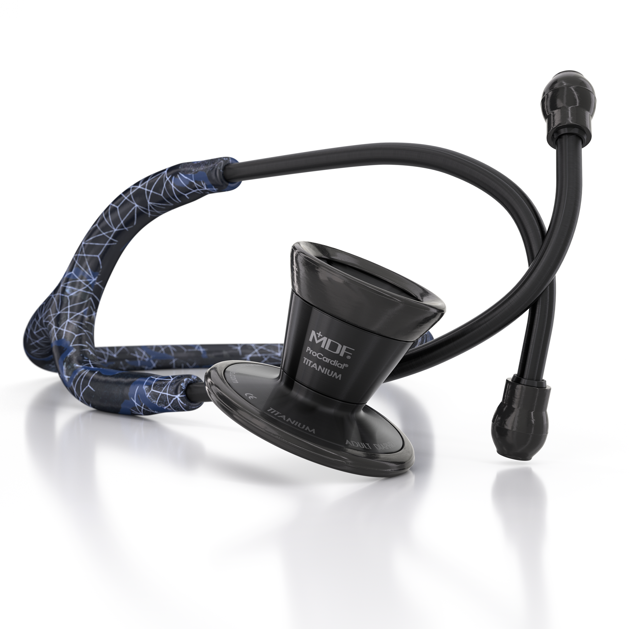 ProCardial® Titanium Cardiology Stethoscope - Realtree Trace Blue/BlackOut - Premium Medical Stethoscope for Doctors, Nurses & Healthcare Professionals - Ideal for Cardiac Exams, Patient Monitoring & Clinical Use