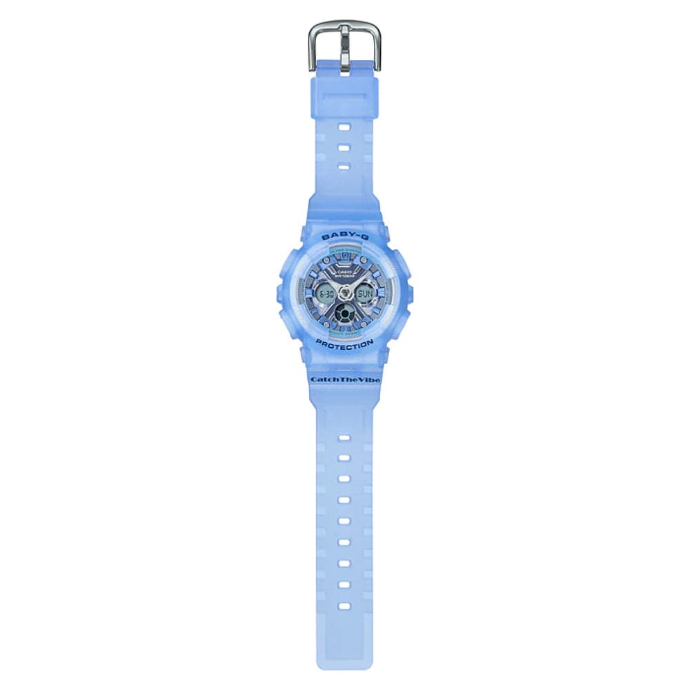 CASIO BABY-G BA-130CV-2ADR Women's Digital Watch with Blue Resin Strap - Waterproof, Shock Resistant for Sports, Fitness & Outdoor Activities