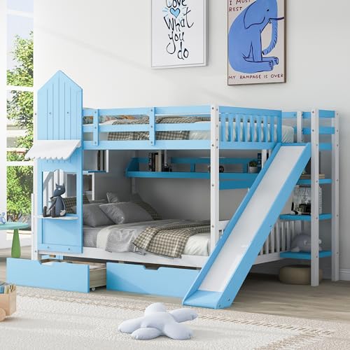 Blue With Drawers