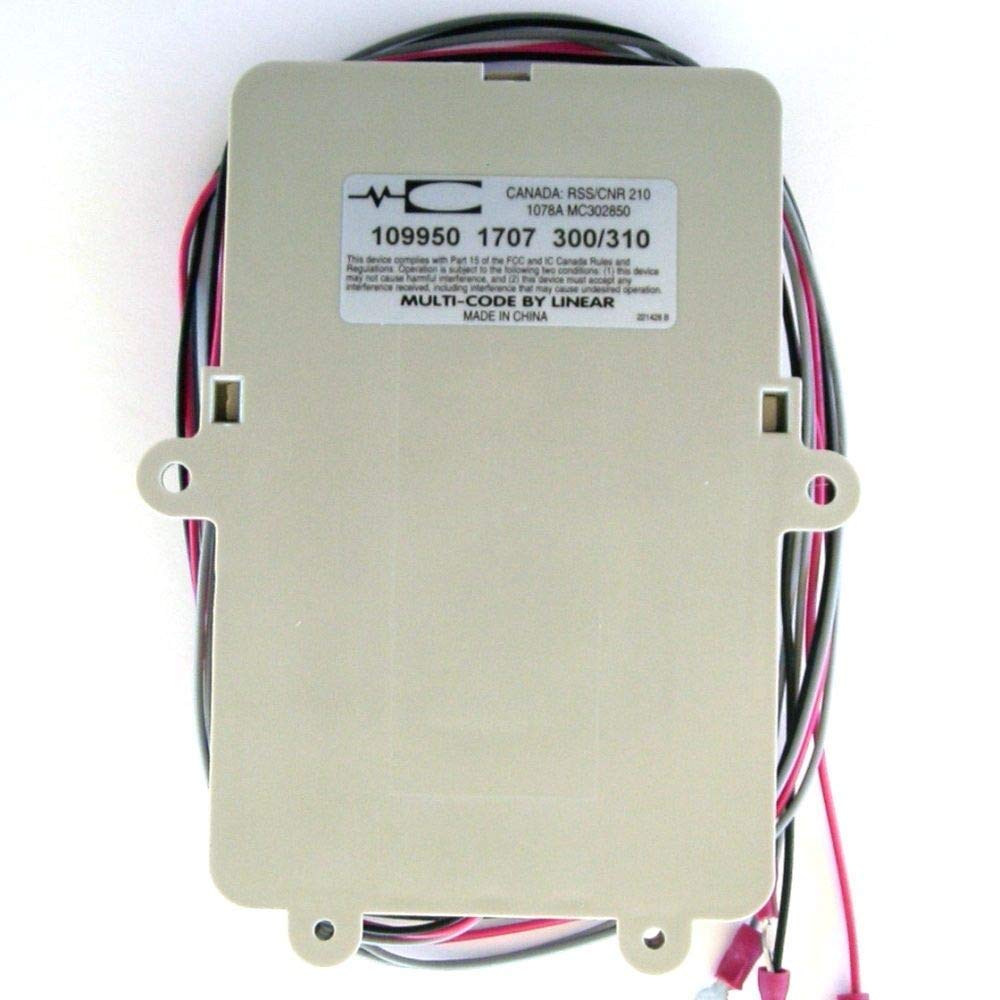 12V/24V Multi-Code 1099 Gate Radio Receiver with 10 DIP Switches - Compatible with Linear 109950 - Perfect for Home Security, Driveway Gates & Commercial Access Control Systems