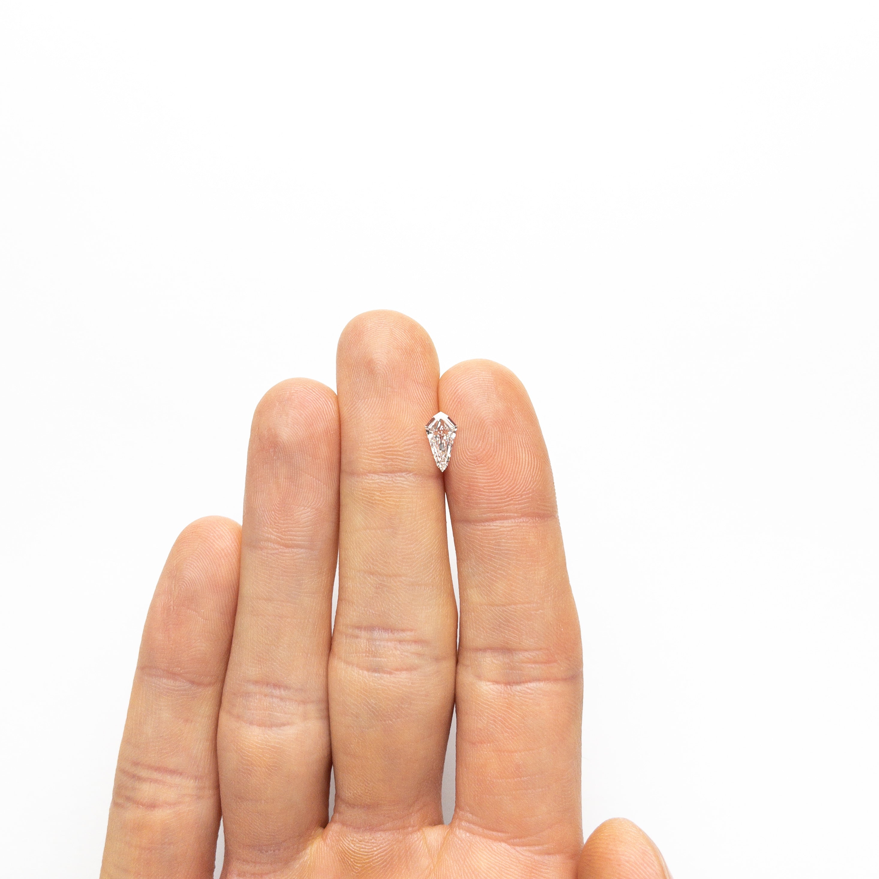 0.72ct Kite Step Cut Diamond - 9.53x5.13x2.32mm SI1 D Color - Unique Engagement Ring Center Stone for Women