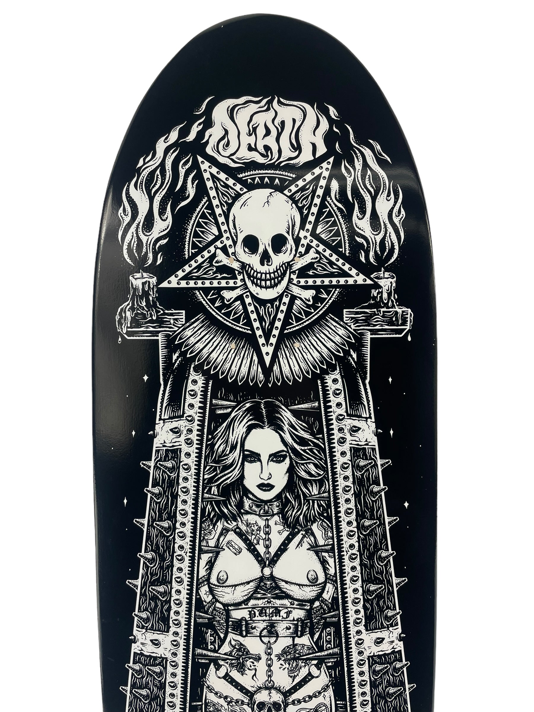 Eddie Belvedere Maiden Pro Deck - Death Skateboards POOL Shape 9 - Premium Skateboard for Pool Skating & Street Tricks