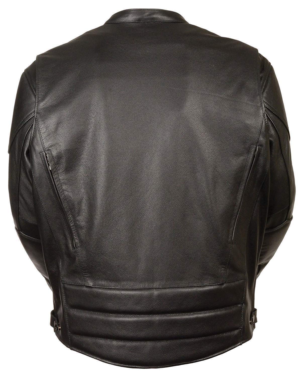 Milwaukee Men's Vented Scooter Jacket with Kidney Back Padding - Breathable Motorcycle Riding Jacket for Safety & Comfort (Black, Large) | Perfect for Urban Commuting & Long-Distance Rides