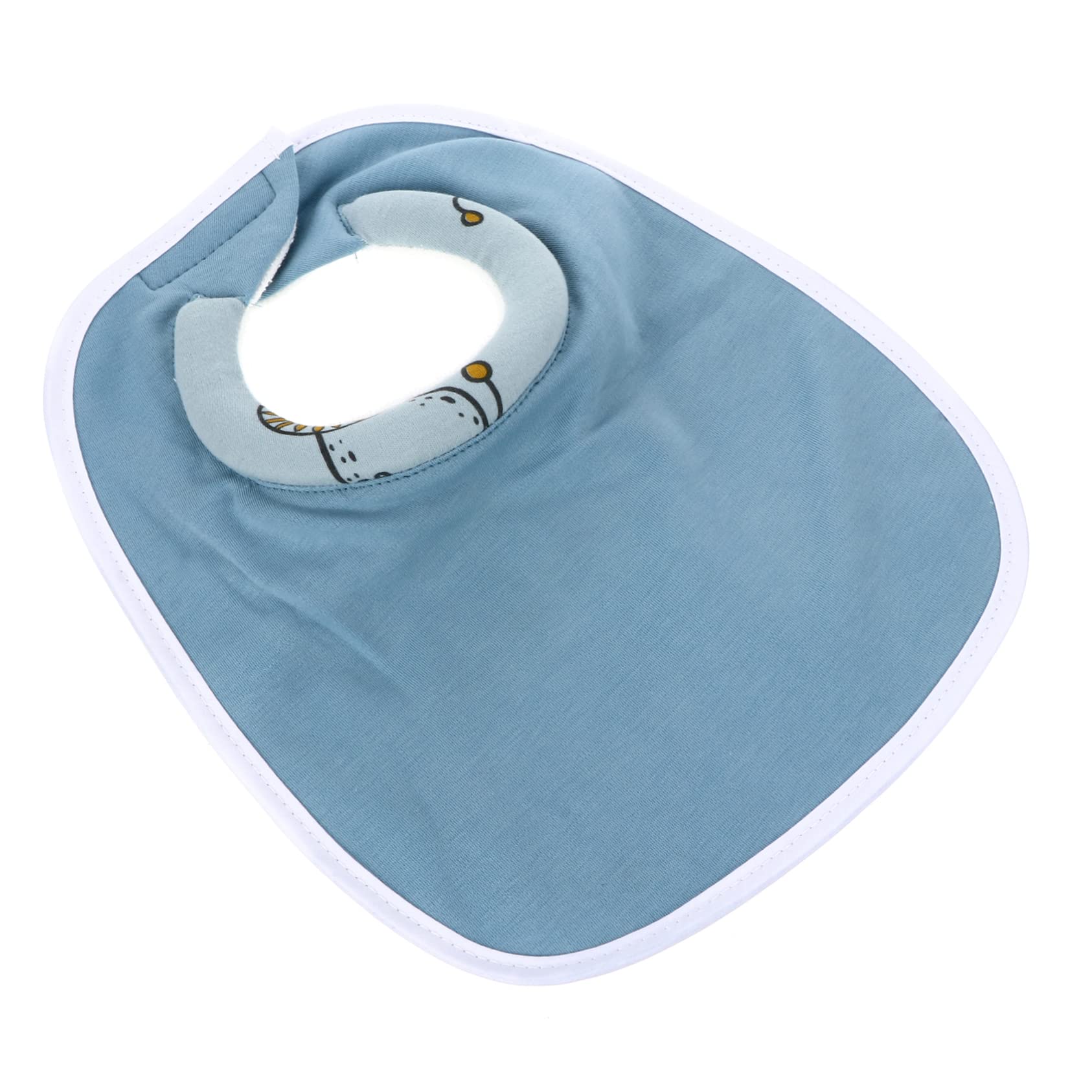 **Absorbent Cotton Baby Drool Bibs - Soft Skin-Friendly Infant Bib for Toddlers - Yellow Cartoon Design - Perfect for Feeding, Teething & Daily Use**