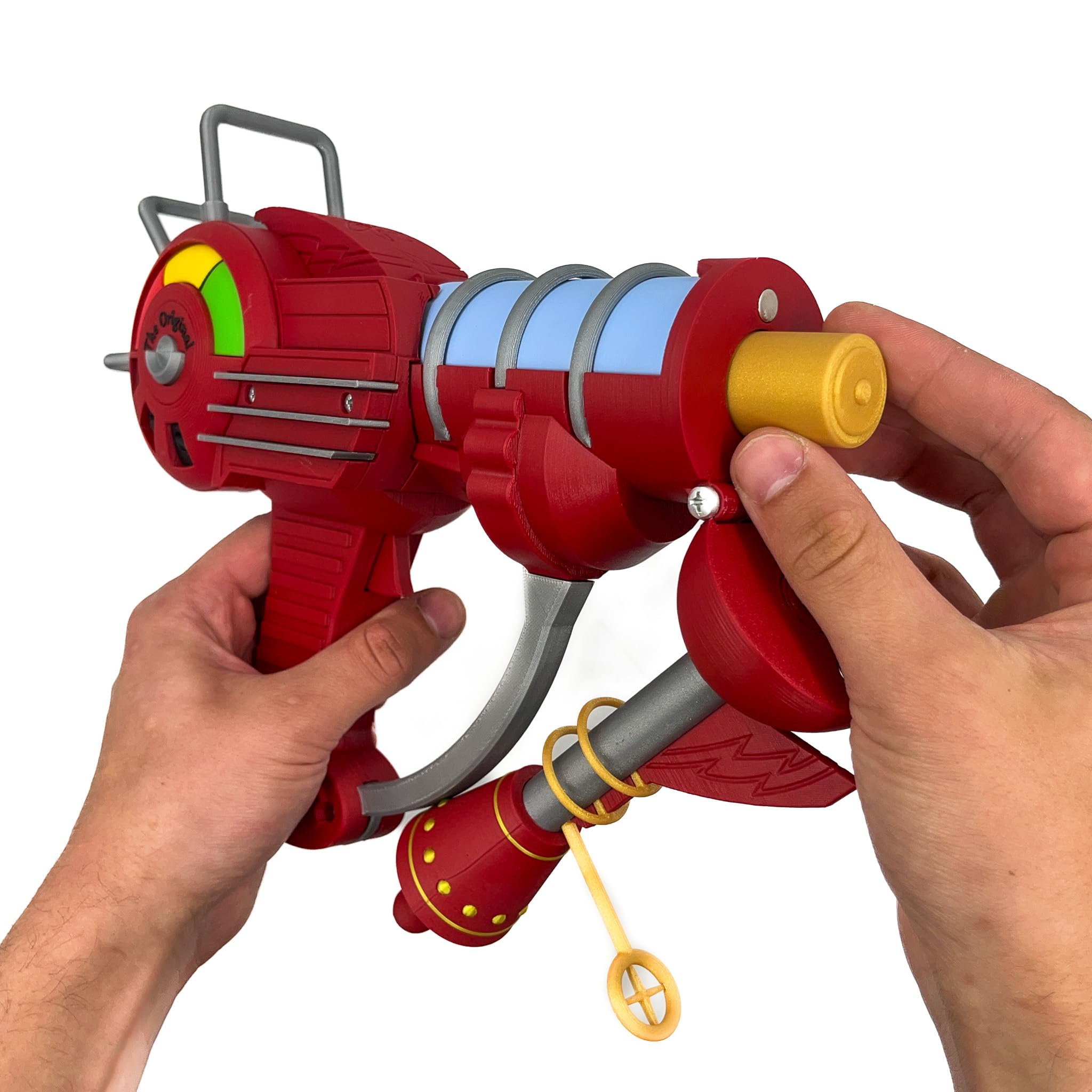 Call of Duty Zombies Ray Gun Replica - Safe & Detailed Cosplay Prop for COD Fans | Perfect for Halloween, Gaming Events & Collectors Display (Includes Zombie Stand)