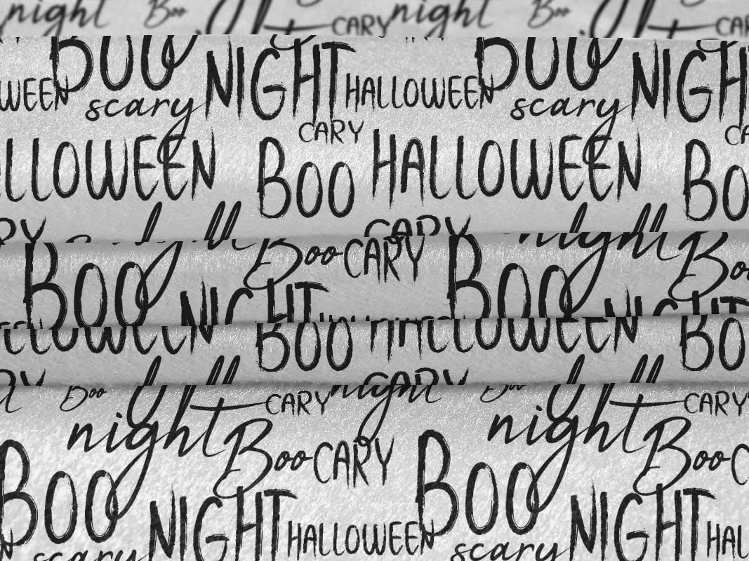 oneOone Velvet Black Halloween Fabric by The Yard - 58 Inch Wide Printed Sewing Material for DIY Costumes, Dresses & Home Decor | Perfect for Halloween Outfits, Cosplay & Craft Projects