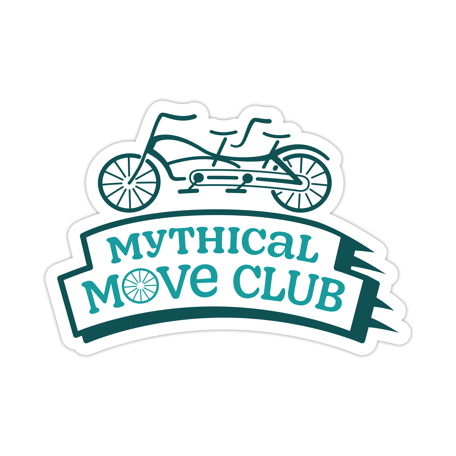 Mythical Move Club Sticker - Premium Vinyl Decals for Laptops, Water Bottles & Skateboards - Perfect for DIY Decor, Gifts & Personalization