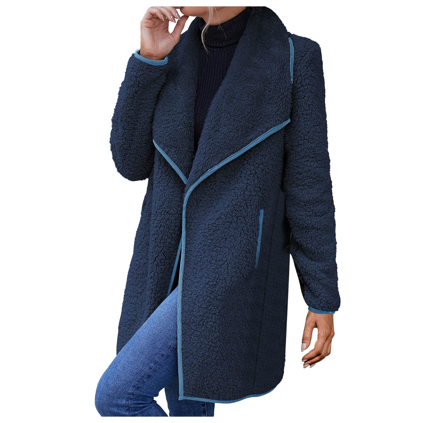 Plus Size Winter Coats for Women - Warm Wool Blend Pea Coat Jacket | Fashionable Winter Outerwear for Outdoor Activities & Cold Weather