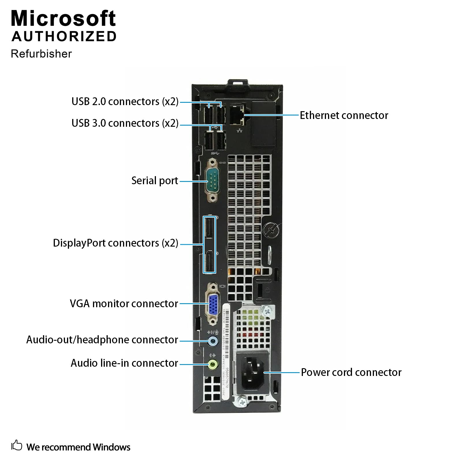 Dell OptiPlex 7010 Ultra Small Business Desktop Computer - Intel Core i5 Processor, 8GB RAM, 500GB HDD, Windows 10 Pro | Includes 24