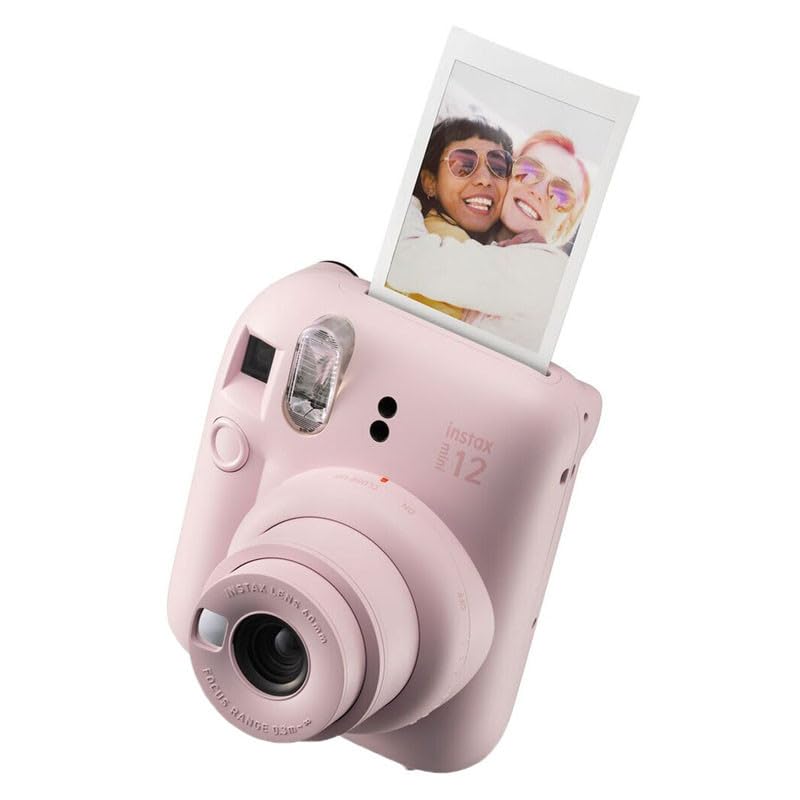 FUJI INSTAX MINI 12 Instant Camera Rose Pink - Portable Instant Film Camera for Travel, Parties, Birthdays & DIY Scrapbooking