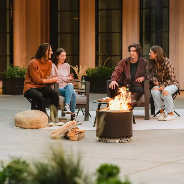 Solo Stove Bonfire 2.0 with Stand - Smokeless Fire Pit for Outdoor Camping, Backyard, Patio & Beach - Portable Stainless Steel Wood Burning Fire Pit (SSBON SD 2.0)
