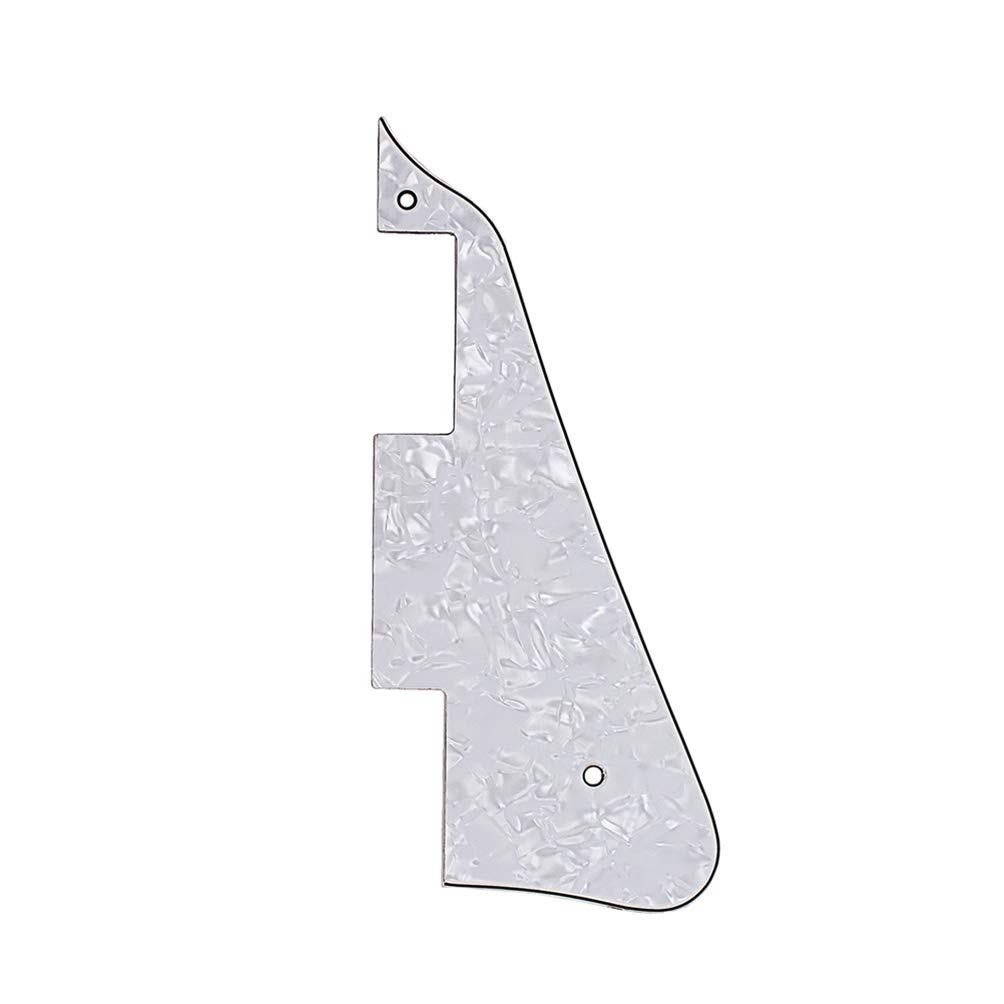 Milisten White Pearl Guitar Pickguard - Scratch Plate for Electric & Bass Guitars | Durable Guitar Accessories for Enhanced Style & Protection | Perfect for Performances, Recording & Practice