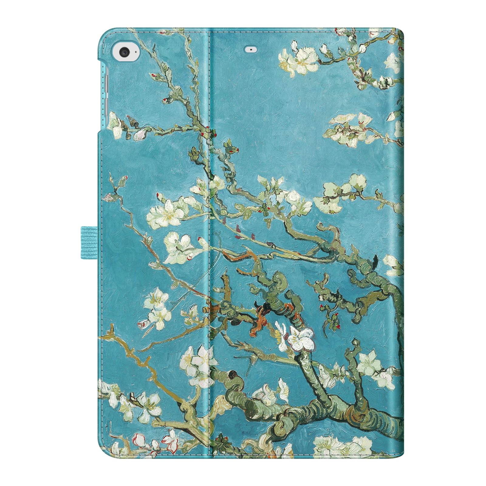 Fintie Protective Case for iPad 6th/5th Generation (2018/2017 Model) & iPad Air 2/Air 1 (9.7 Inch) - Slim Stand Cover with Corner Protection, Multi-Angle Viewing & Storage Pocket - Blossom Floral Design - Perfect for Work, School & Travel