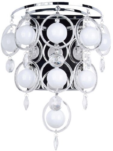 Lite Source EL-10077 Modern Chrome Bubbles Wall Sconce Light Fixture - 7.5