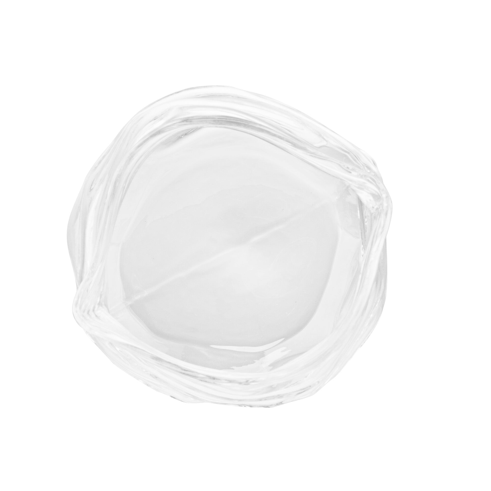 8 oz Clear Glass Storage Bowl with Lid - Round Airtight Food Container (3.25