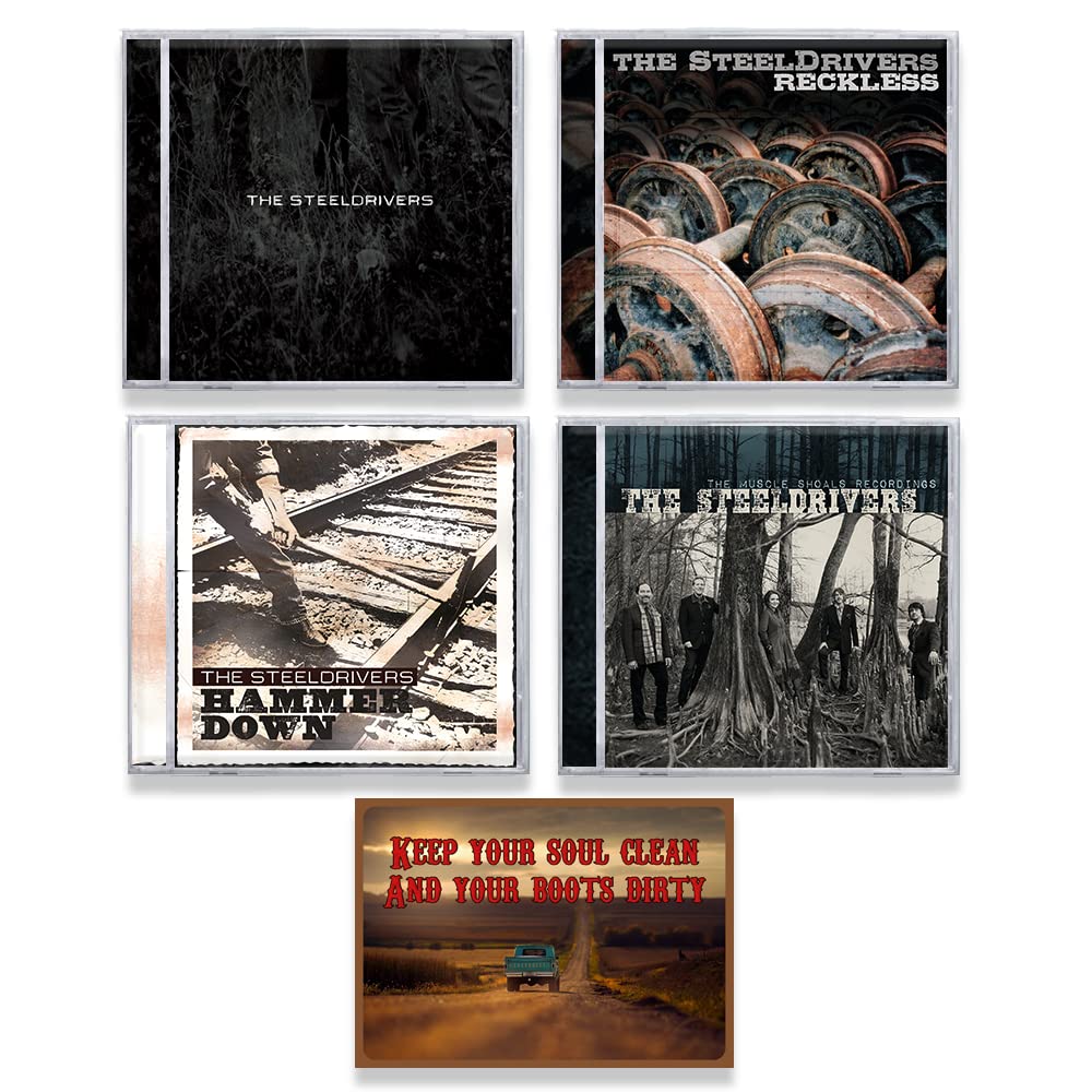 The SteelDrivers: Complete Studio Albums Discography - 4 CD Collection with Bonus Art Card | Country Bluegrass Music for Road Trips & Relaxation