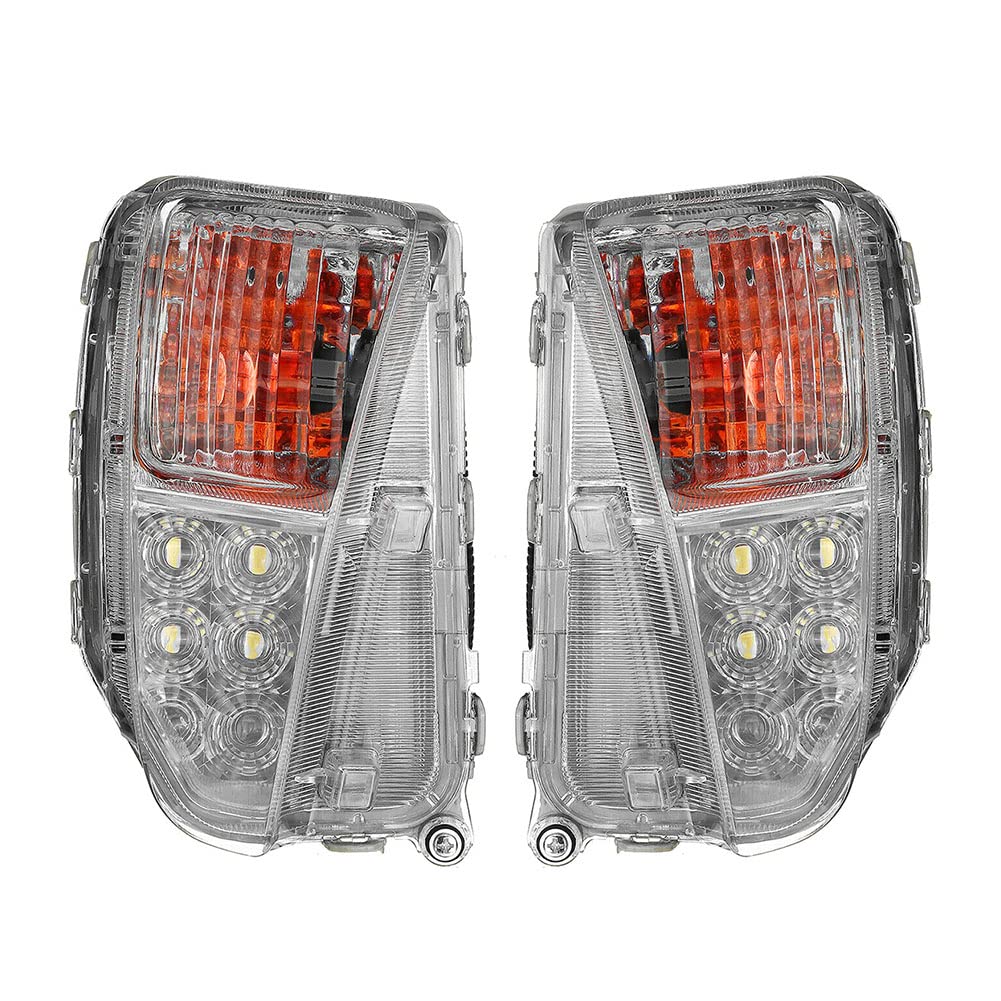 Toyota Prius 2012-2015 Front Bumper Fog Lights Replacement Kit - Durable LED Fog Lamp Assembly for Improved Night Visibility | Perfect for Off-Road Driving, Foggy Conditions & Enhanced Vehicle Safety