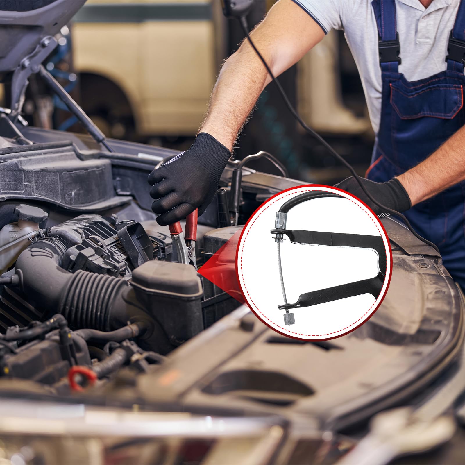 HARFINGTON Hose Clamp Pliers - Spring Clips Removal Tool for Fuel, Coolant & Water Lines - Flexible Automotive Hose Clamp Pliers for Radiator, Heater & Vehicle Maintenance - Perfect for DIY Car Repairs & Professional Mechanics