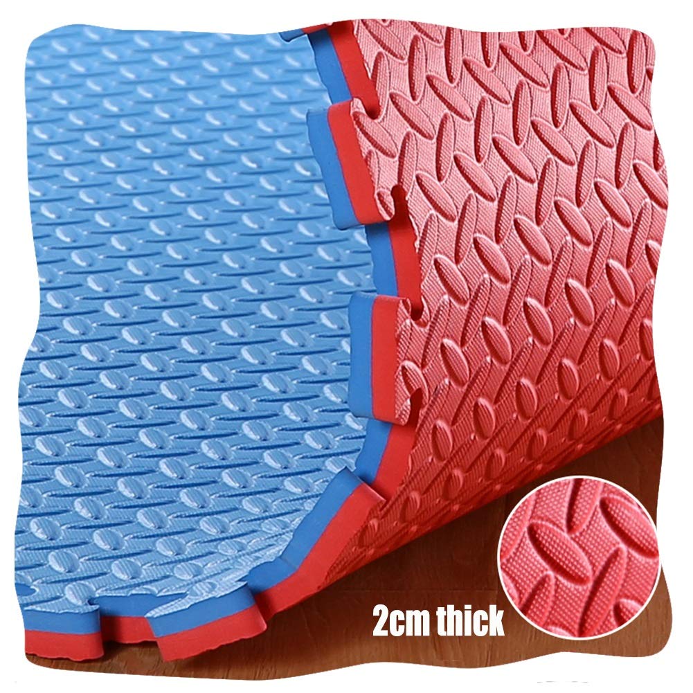 JIAJUAN Extra Thick Interlocking Foam Play Mats for Kids - Non-Slip, Easy Clean Puzzle Floor Tiles (100x100x3cm) - Perfect for Playrooms, Daycares & Home Gym Flooring