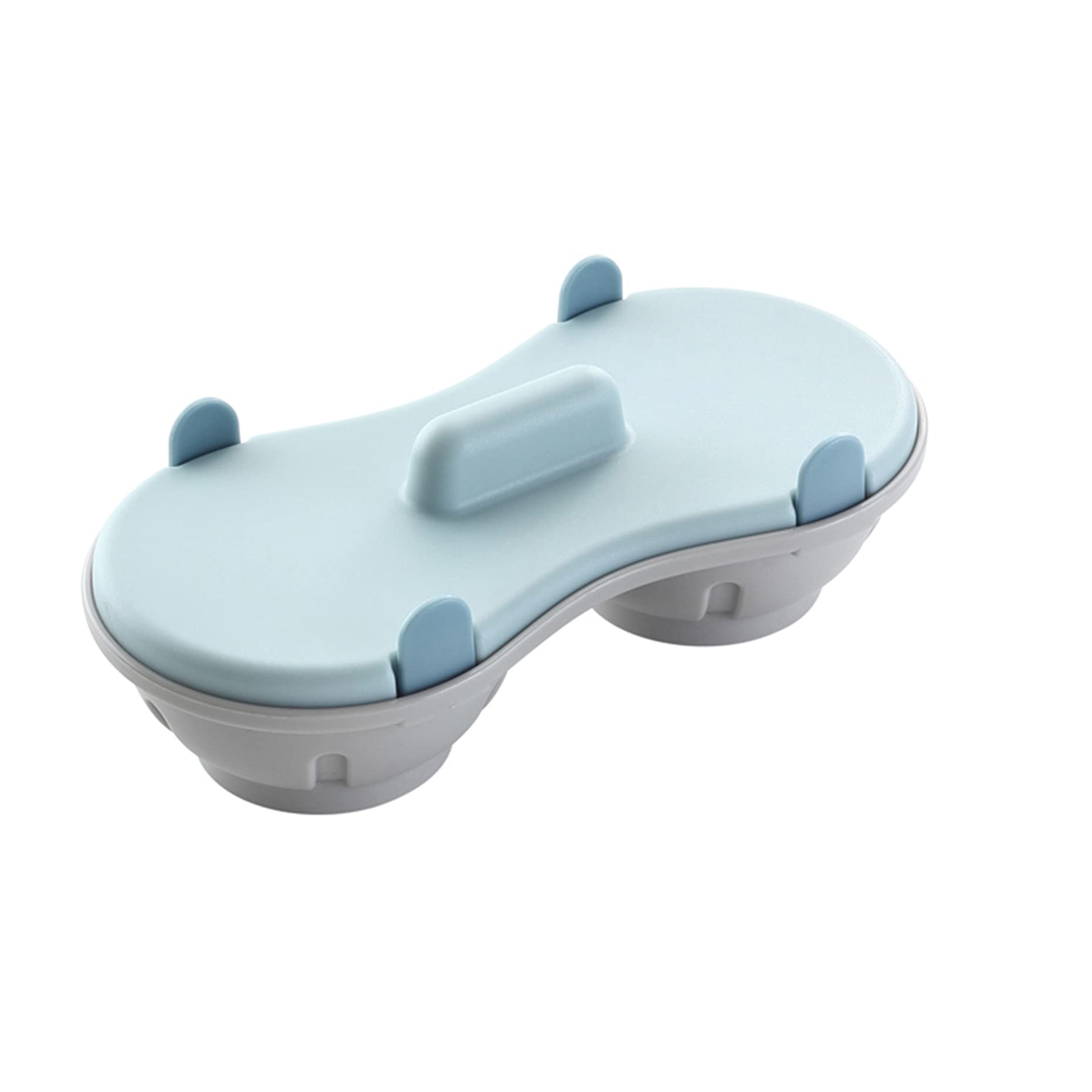 Silicone Microwave Egg Poacher - Double Egg Poaching Cups for Perfect Poached Eggs, Kitchen Gadget (Blue) - Ideal for Quick Breakfast, Healthy Meals & Meal Prep