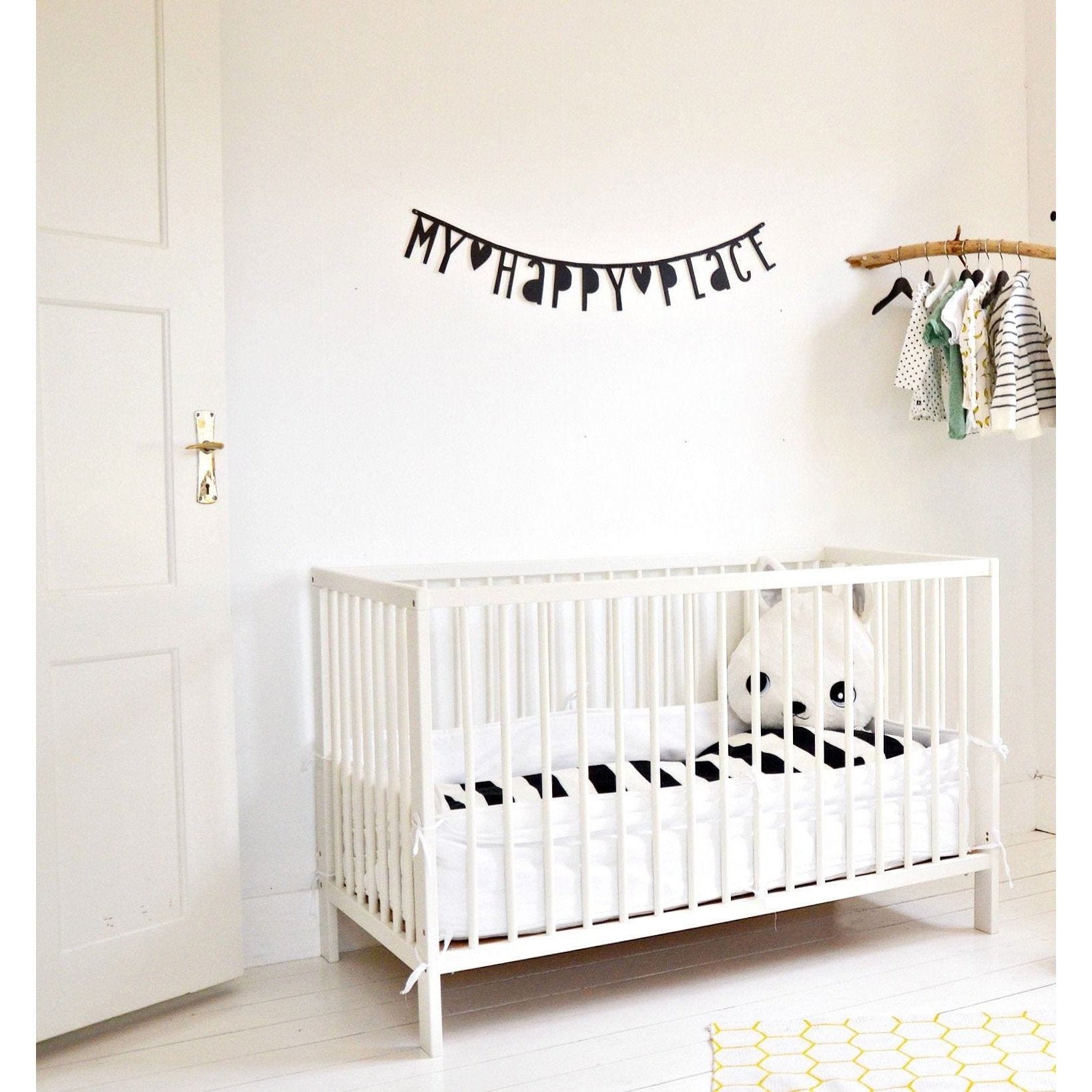 A Little Lovely Company Black Letter Banner - Perfect for Birthday Parties, Baby Showers & Home Decor