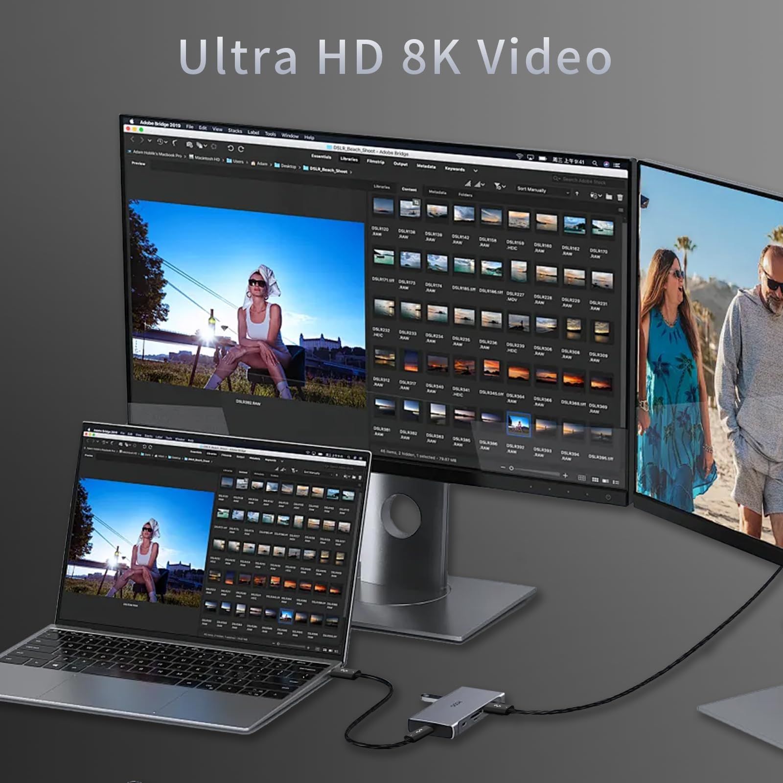 USB4 Cable 240W USB C to USB C, Thunderbolt 4/3 Compatible, 40Gbps High-Speed Data Transfer for 8K/4K Video, 3.3FT - Perfect for MacBook Pro, Dell XPS, HP Laptops & USB-C Monitor Docking Stations