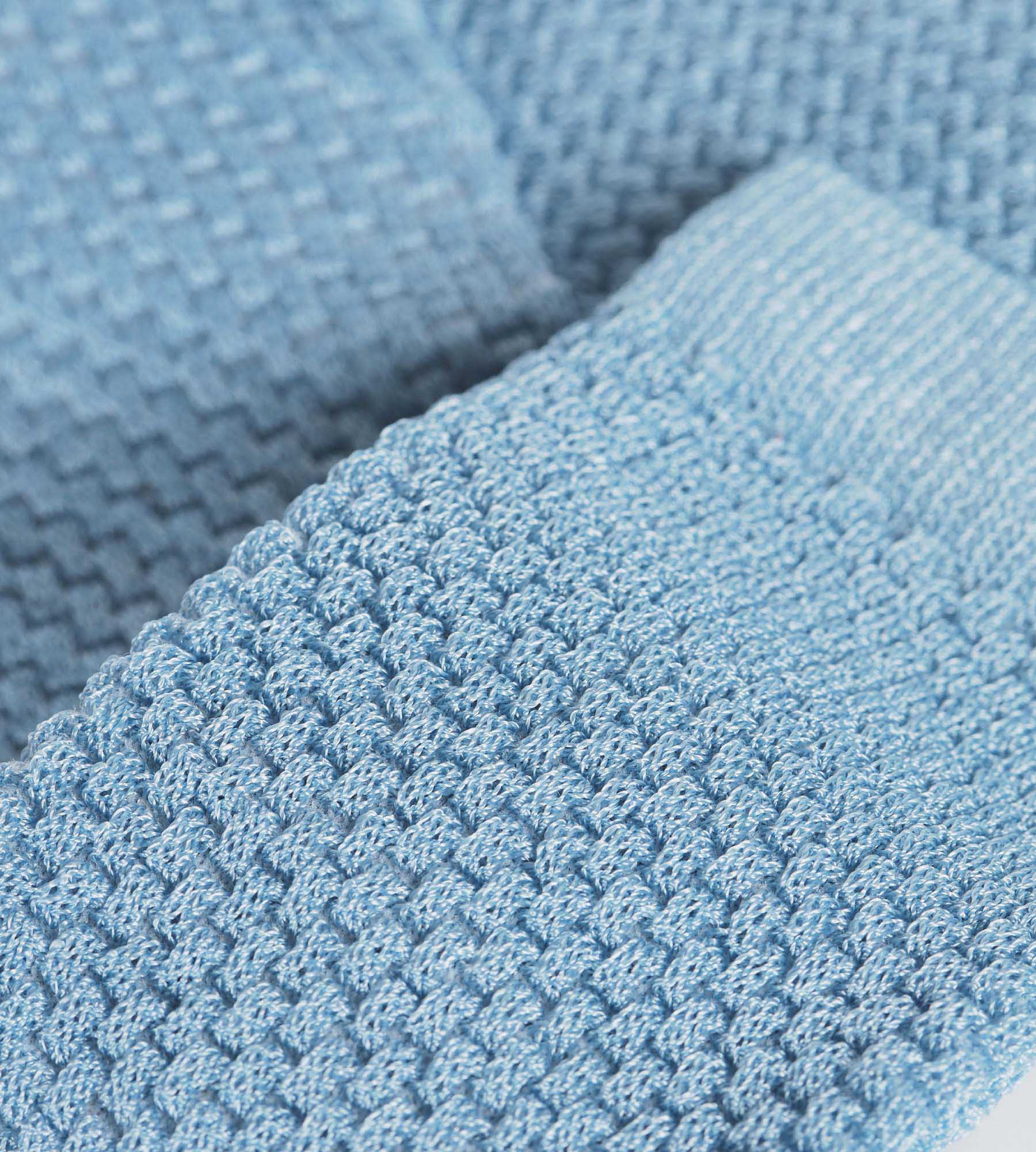 Women's Waffle-Knit Viscose Socks - Blue Dress Shirt Style - Comfortable & Breathable for Casual Wear, Office & Home