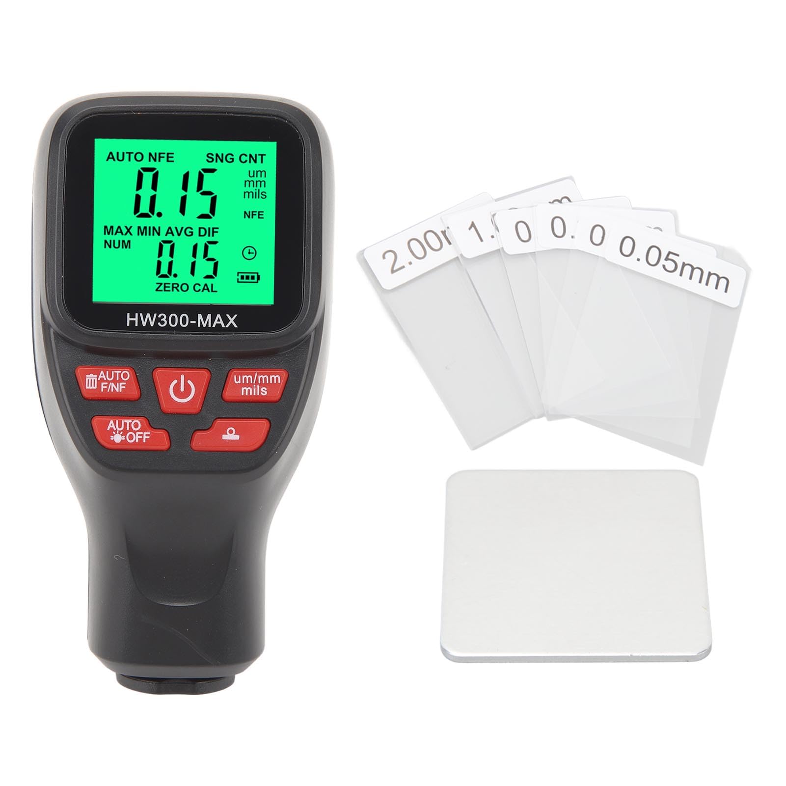 Digital Paint Thickness Gauge for Cars - High Precision Coating Meter for Automotive, Manufacturing & Metal Processing | Paint Depth Measurement Tool for Chemical Industry & Customs Inspection | Ideal for Auto Body Shops, Quality Control & Industrial Applications
