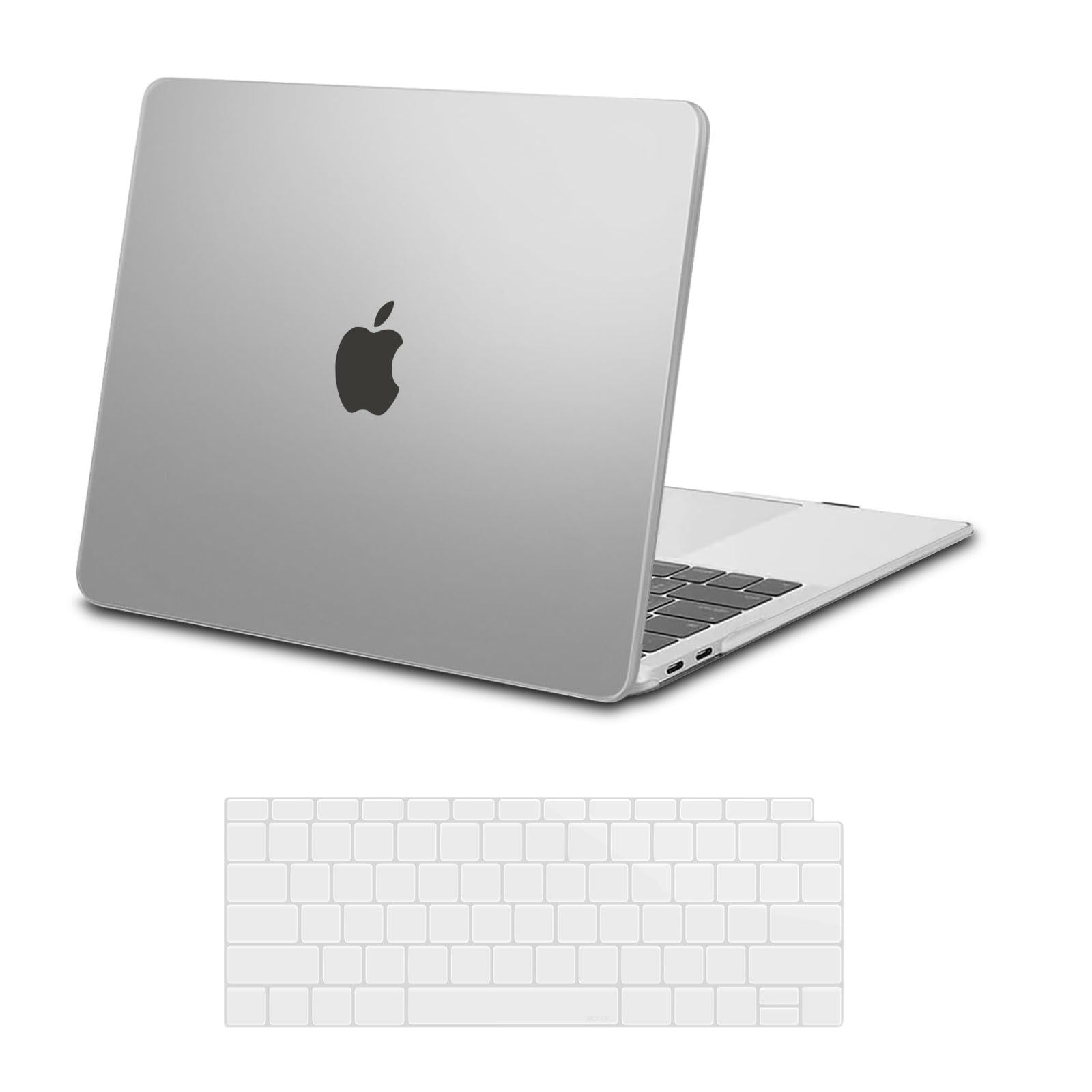 MOSISO Hard Shell Case for MacBook Air 13.3 inch (2022 2021 2020 2019 2018 Models A2337 M1 A2179 A1932) - Frost Protective Cover with Keyboard Cover | Durable Plastic Shell for Travel, School & Office Use