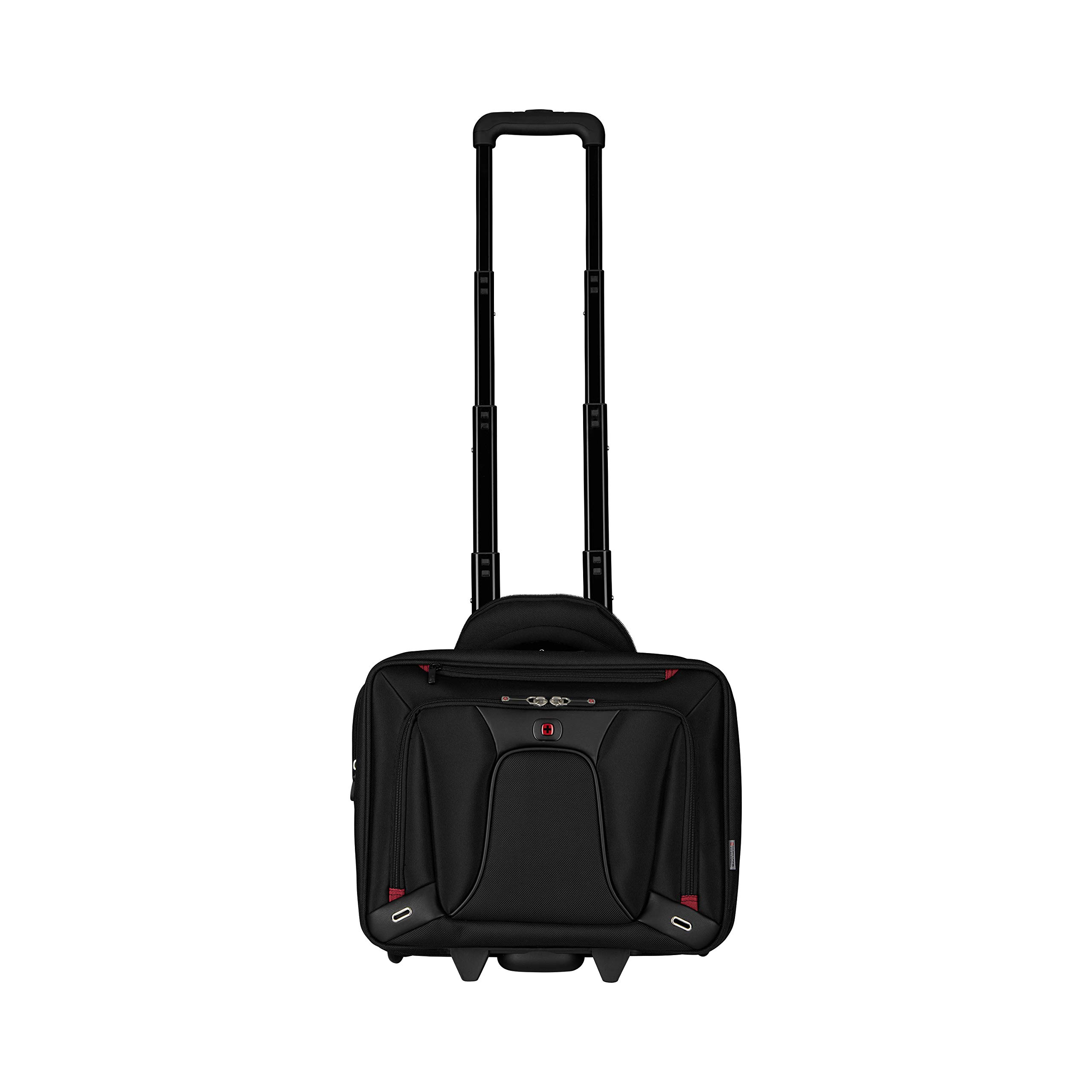 Wenger 16-Inch Black Rolling Laptop Case with 2 Wheels - Durable Business Travel & Commuter Carry-On Luggage for Professionals