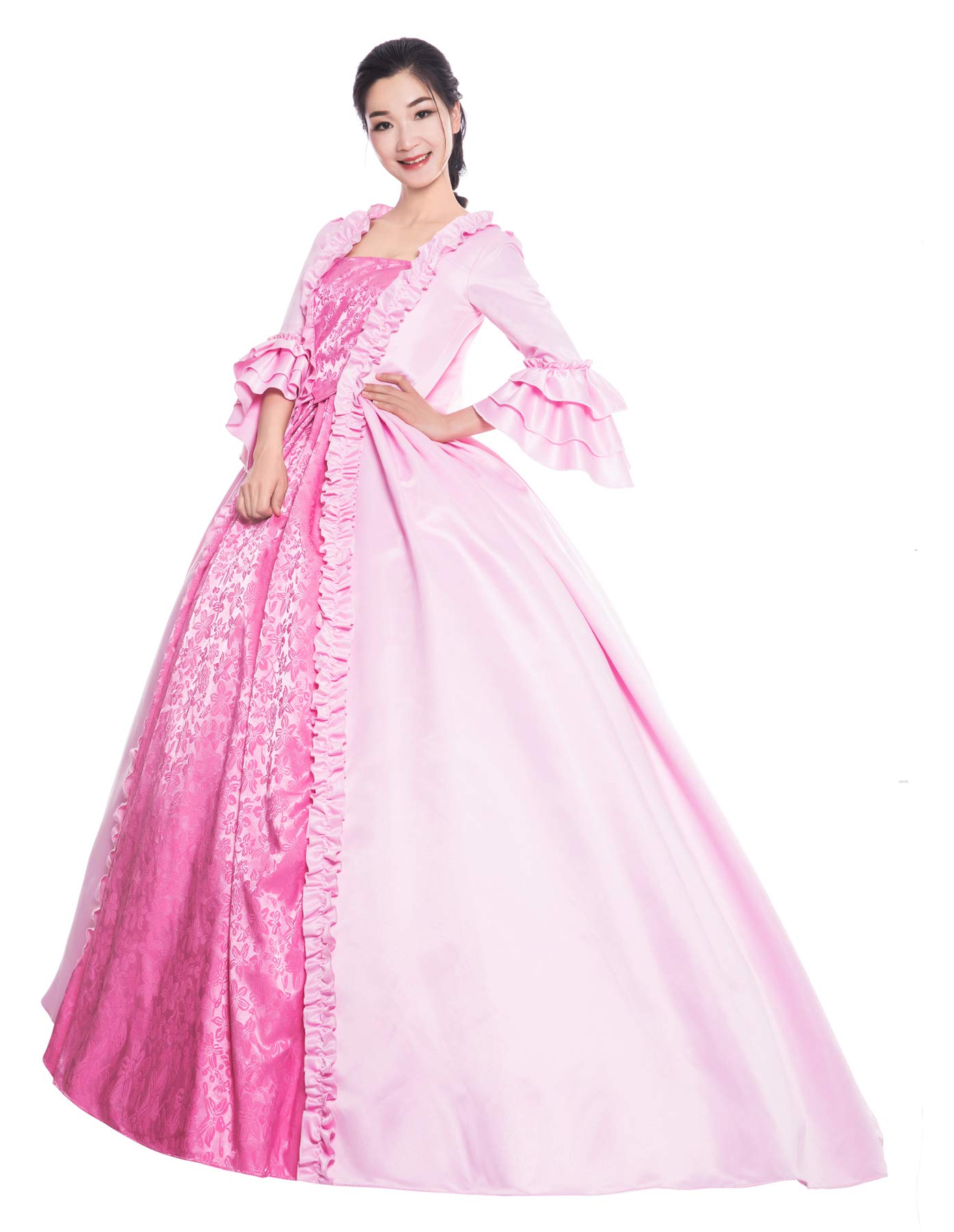 KEMAO Mythic Renaissance Medieval Victorian Dress - Elegant Masquerade Ball Gown for Costume Parties, Halloween & Historical Reenactments