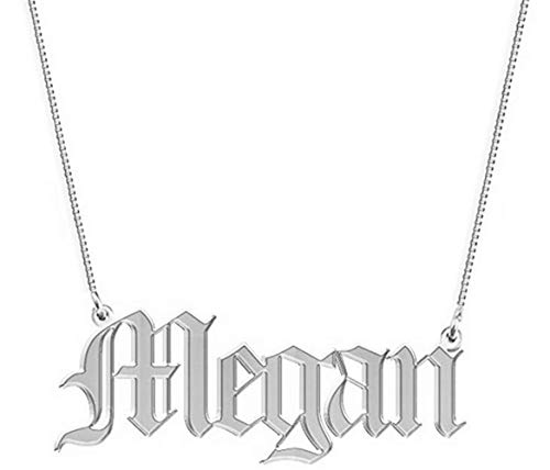 White gold Plated Sterling Silver