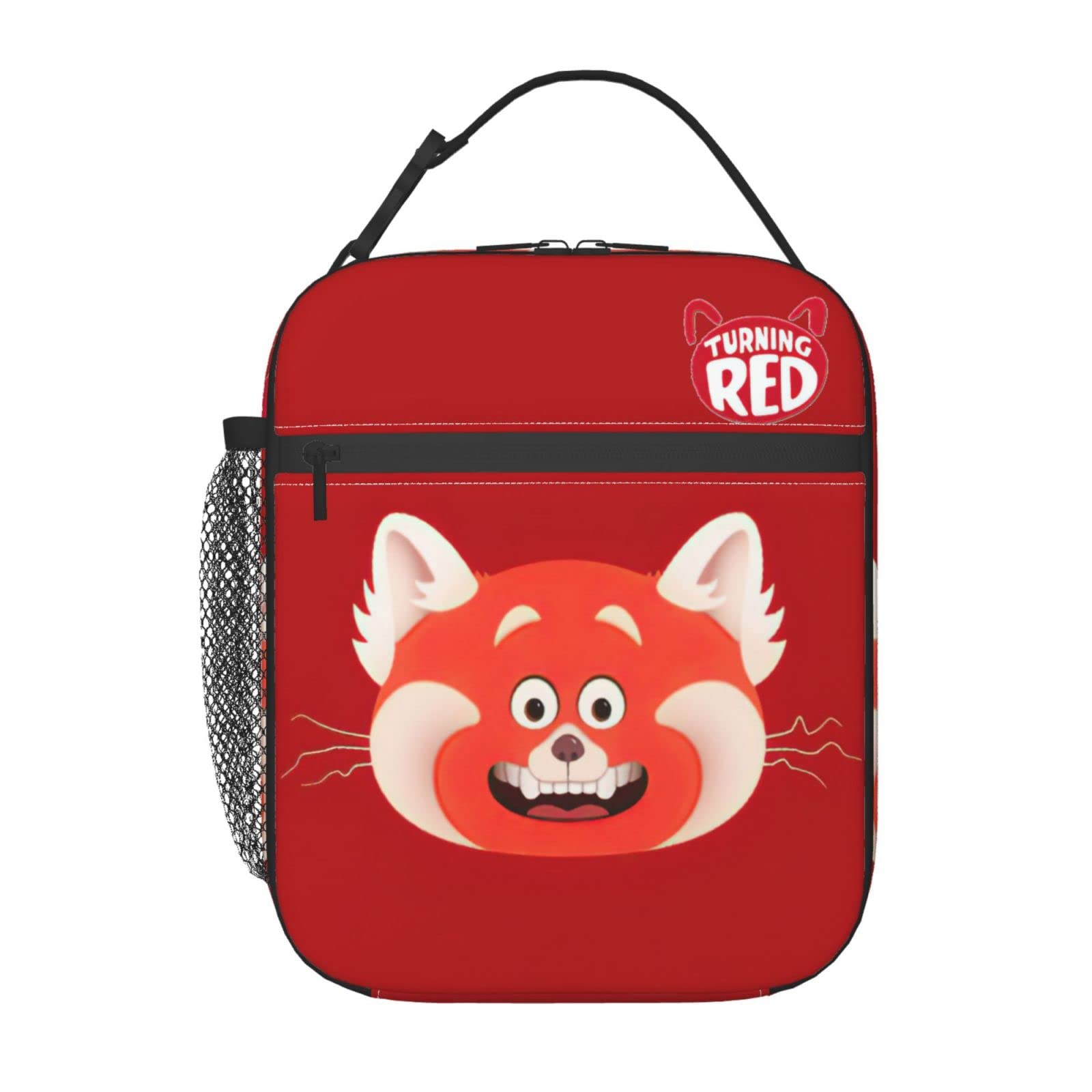 Cute Red Cartoon Insulated Lunch Box - Reusable Waterproof Lunch Bag for Women, Men, Boys & Girls - Portable Meal Prep Cooler Tote for School, Work, Travel, Office & Picnic - Keeps Food Fresh & Cool All Day