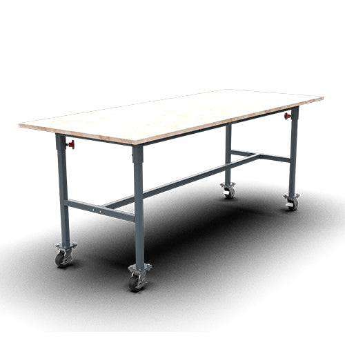 Abaco Adjustable Height Workbench - Heavy Duty Folding Work Table for Home Garage, Workshop & DIY Projects - Perfect for Woodworking, Crafting & Office Use
