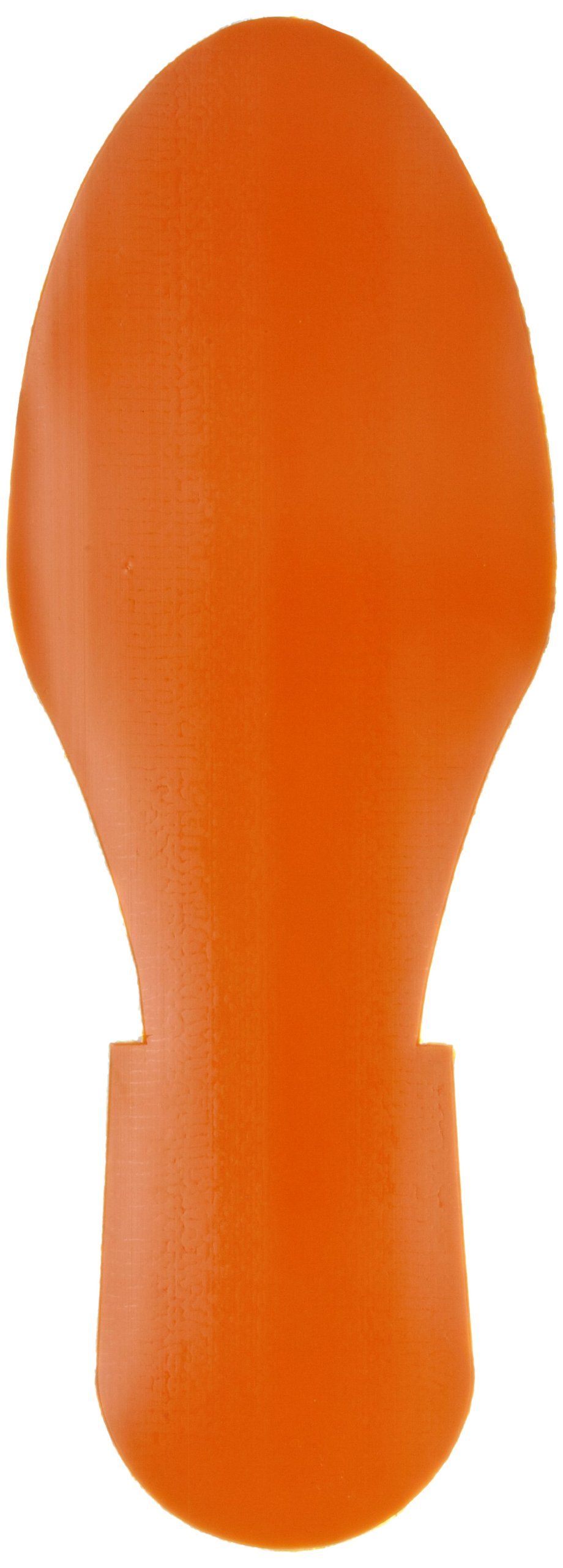 Mighty Line OFtPrt Non-Slip Floor Tape - Orange Safety Footprint Markers (Pack of 50) for Warehouse, Factory & Industrial Floor Marking