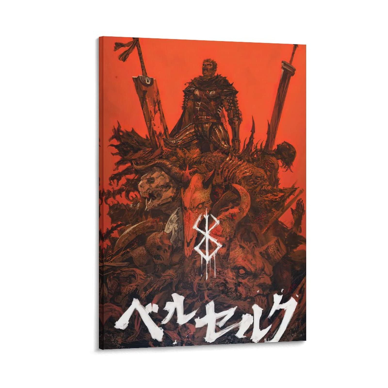 Berserk Anime Poster - HD Canvas Print Wall Art Decor Unframed 24x36 Inches (60x90cm) - Perfect for Living Room, Bedroom & Anime Fan Gifts