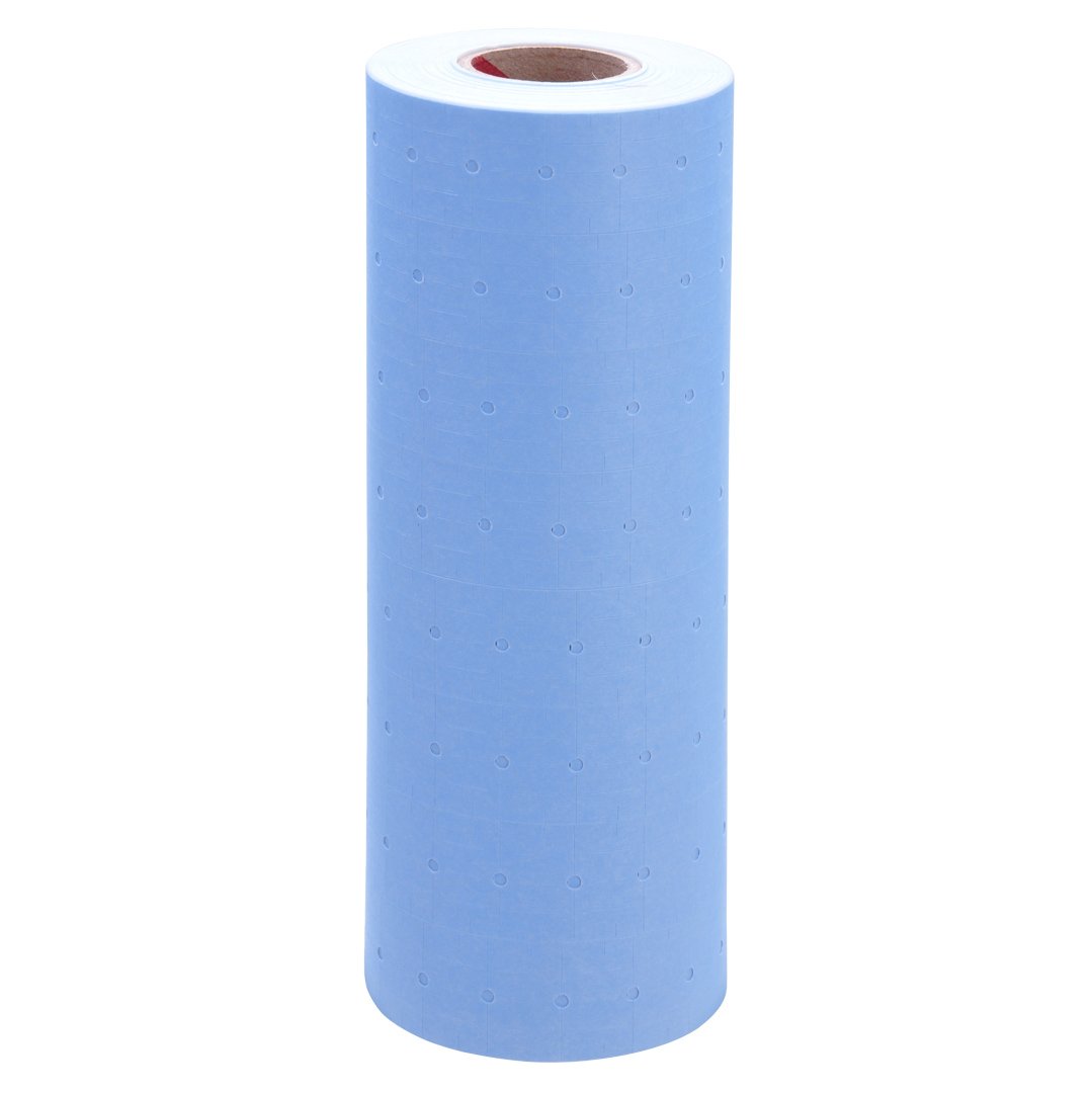 Pastel Blue Price Gun Labels - Compatible with Avery Dennison® & Sato® M1 Mighty One Label Guns - 16 Pack with Free Ink Roll Included - Perfect for Retail Pricing, Inventory Management & Warehouse Labeling