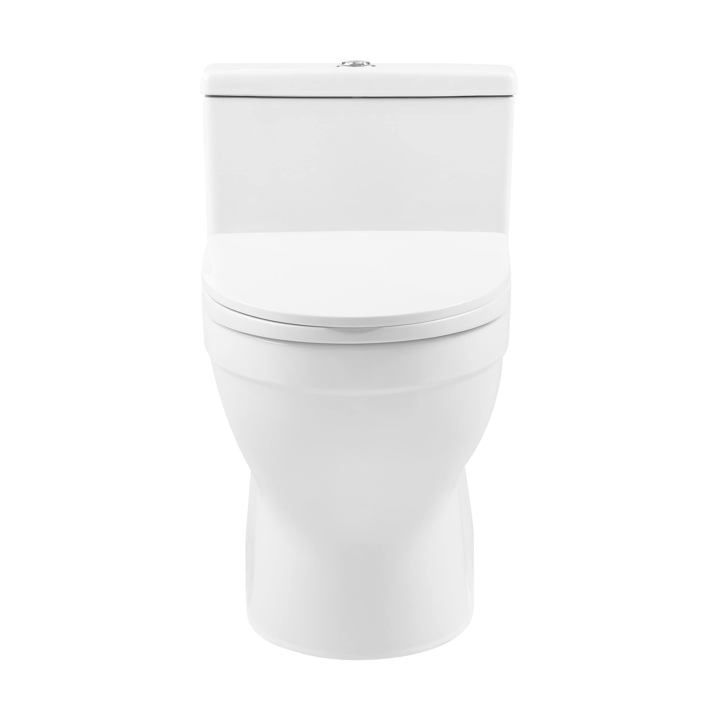 Clichy One-Piece Elongated Toilet with Dual-Flush Technology (1.1/1.6 GPF) - Water Efficient Bathroom Solution for Modern Homes