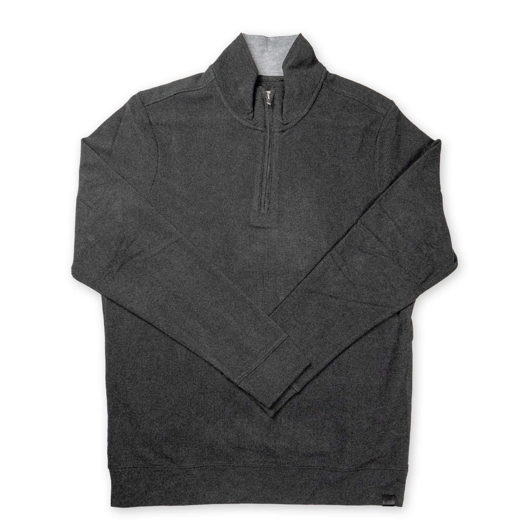 Fundamental Coast Jet Black 1/4 Zip Pullover - Lightweight & Breathable for Outdoor Activities, Hiking, and Casual Wear