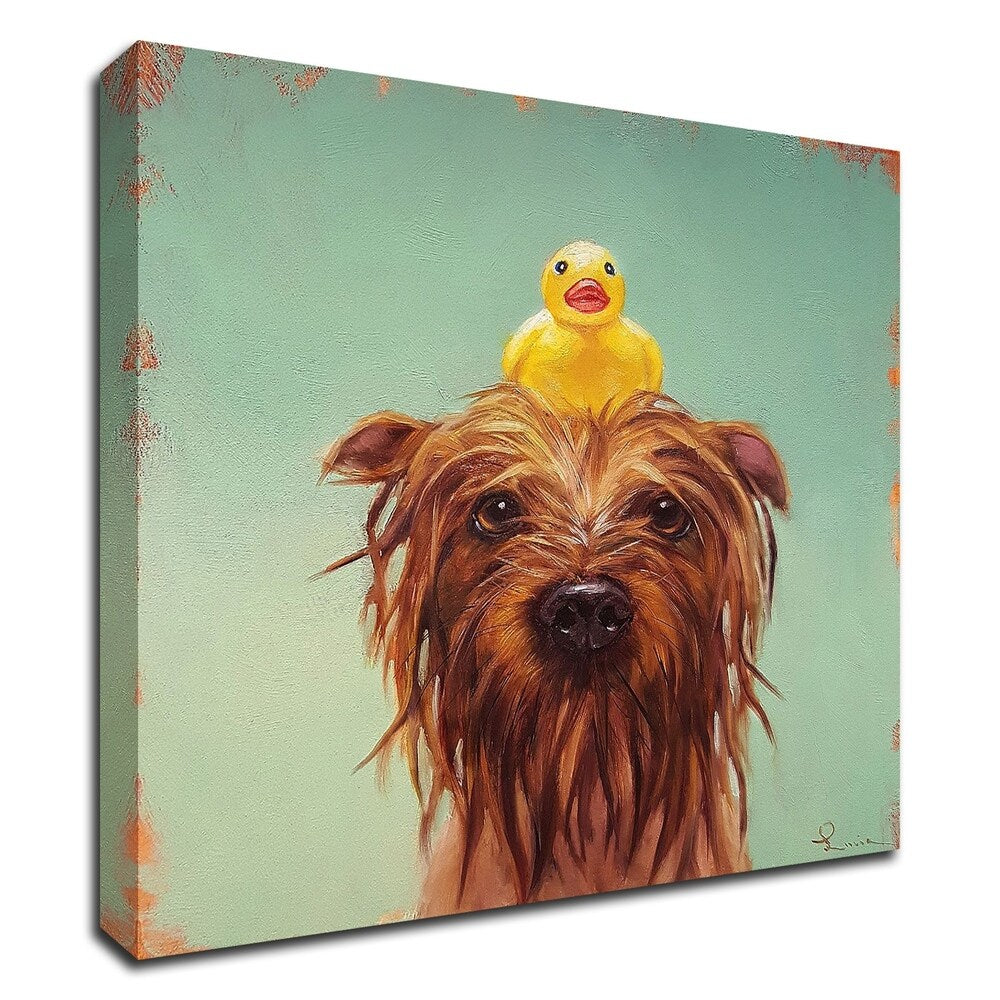 Bath Time by Lucia Heffernan - Premium Canvas Wall Art Print - Ready to Hang - Perfect for Bathroom Decor, Living Room, or Bedroom Wall Art