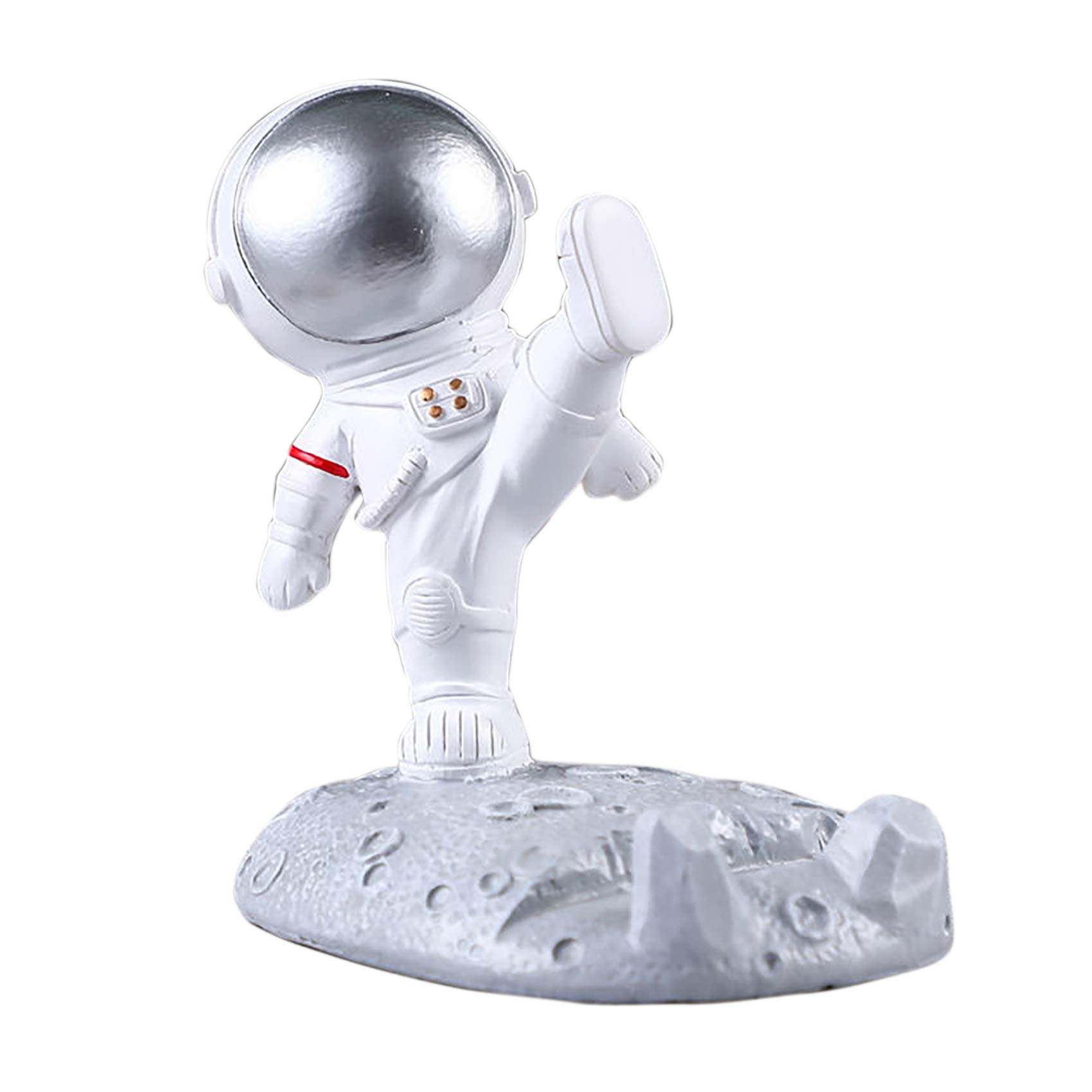 Creative Astronaut Phone Holder - Spaceman Cell Phone Stand for Desk, Home & Office - Cute Funny Smartphone Bracket - Perfect Gift for Space Lovers & Tech Enthusiasts (Use for Video Calls, Watching Movies & Hands-Free Browsing)